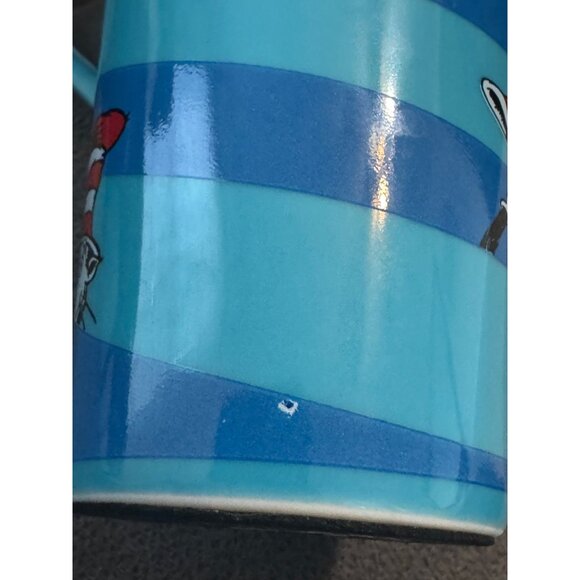 Dr Seuss The Cat In The Hat Travel Coffee Mug Handle Hot Drink Ceramic Lid Blue - Picture 11 of 12